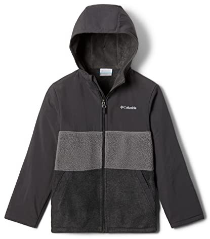 Columbia Steens Mountain Novelty, Giacca in pile con cappuccio da ragazzo