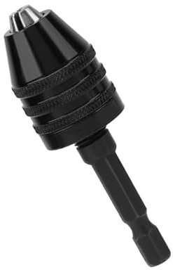 Uxsiya 0.3-6.5mm Keyless Drill Chuck 1/4 Hex Shank Adapter Converter Drill Chuck Adapter for Mini Power Drill Electric Grinder