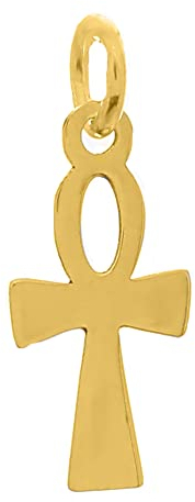 333 Gold Ankh Kreuz Ägyptisches Henkelkreuz Symbol des Lebens Anhänger Damen religiöser Schmuck