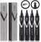 VOID Homme Beard Pen Filler para hombres (paquete de 4) Delineador para barba fácil, Pluma de relleno de barba para barba Kit de pluma de relleno y marcador de barba (Negro)