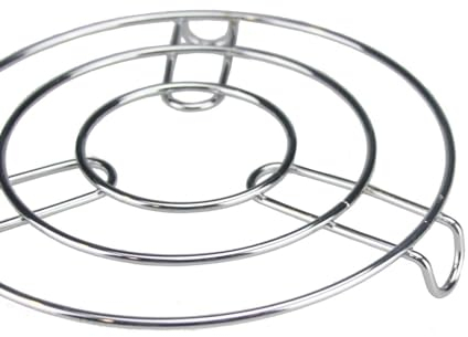 PNJB, Hot Pan Pot Stands - Stainless Steel Round Trivet Holder Kitchen New, Table Ring, Kitchen Heat Resistant Hot Pan Round Steamer Rack, Holder For Kitchen Accessories, (3)