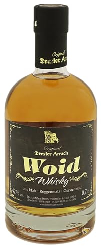 Drexler Woid Whisky | Bayerischer Whisky aus Mais, Roggen- und Gerstenmalz | 2018-2023 gelagert | 0,7 l. Flasche