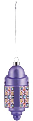 Alessi Dome ESA06 1 - Decorazione per Albero di Natale di Design, in Vetro Soffiato Decorata a Mano