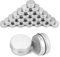 QWORK® 30 Pièces Pots Rond en Aluminium avec Couvercle, Pot Vide Cosmétiques Pot Vide Cosmétiques pour Maquillage, Crème, Baume à Lèvres, Stockage de Voyage (15ml)