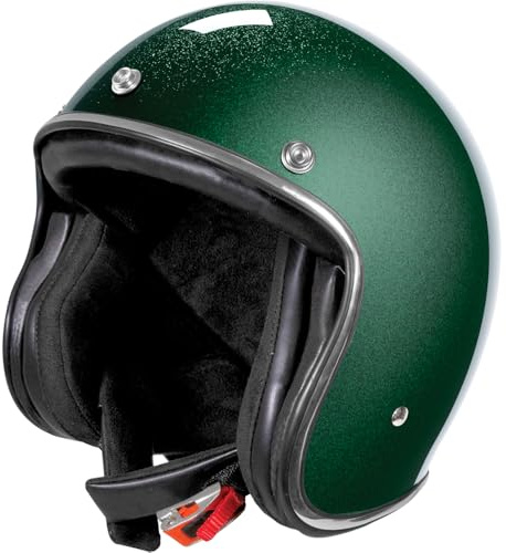 STORMER, Jet-Motorradhelm QUARTZ GLITTER Green, M