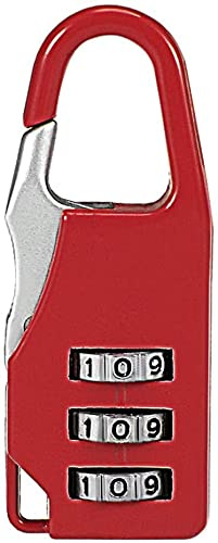 XYWHPGV Cadenas à combinaison à 3 chiffres, cadenas à code à manille de 3 mm en alliage de zinc rouge(cd4b0 f5d9a 2972e f8ecd 67aff 1917d