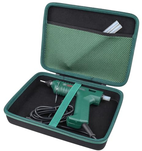 co2CREA Tasche für Bosch Klebepistole PKP 18 E /3.6 LI/AdvancedGlue 18V | Stoßfeste EVA-Hartschale für Reisen und Outdoor‑Ausflüge, stabiler Schutz mit innerem elastischem Befestigungsgur