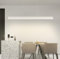 LED Hängeleuchte Büro pendellampe moderne Pendelleuchte minimalistische auf und ab beleuchtete Bar Theke Leuchte (weiß, 150cm)