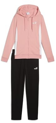 PUMA Damen Metallic Hooded Sweat Suit TR op Gestrickte Anzüge, Pink Fruit,