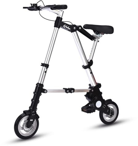 Citybike, Fahrrad mit Schnellklappsystem, 10,4-Zoll-Aluminiumräder, ultraleichtes tragbares Minibike für Erwachsene, Männer und Frauen silvery