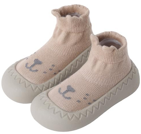 XQ&XG Baby rutschfeste Sockenschuhe Kleinkind Cartoon Lauflernschuhe Baby Schuhe Weicher Stricken Kinderschuhe Unisex Babybodenschuhe Hausschuhe für Mädchen Junge