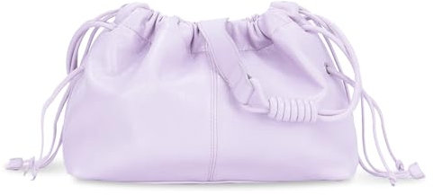 Jywmsc Schicke, Weiche, Wolkenförmige Knödeltasche für Damen aus Veganem Leder, Modische, Gerüschte Umhängetasche mit Verstellbarem Riemen