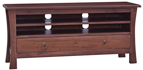 TV-Schrank Klassisch Braun 100x30x45 cm Massivholz Mahagoni,288304