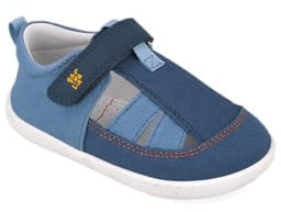 Garvalín - Sandalias de Lona Barefoot Azul 252344-A556-23, Azul