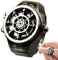 Retro Uhrenring, Vintage Uhrenring, Uhrenring Vintage Herren | Animierter Uhrenring für Party, Dating, Urlaub, Feier oder Alltag