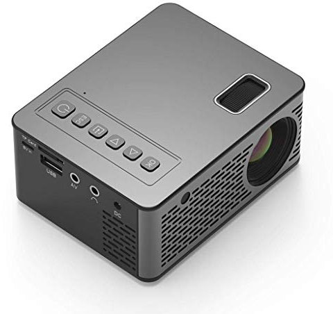 Rsmmpqa Mini Portable LED Projector Home Theater Movie Projector Full HD Compatible TV Stick Portable
