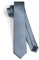 HISDERN Krawatte Schmale Krawatten Schmale Seiden für Herren Solide Klassische für Hochzeit Party Business Grau Blau (6cm)