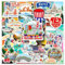 Amerika scrapbook stickers New York sticker aesthetic Las Vegas laptop aufkleber sticker fotoalbum Amerika flagge Grand Canyon Niagara Falls San Francisco reise aufkleber New York souvenirs USA reise