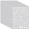 WD&CD 0.5 Inch 15 Sheets Self Adhesive Vinyl Letter Number Symbol Stickers Alphabet for Kids Mailbox Suitcase Guitar Water Bottle Laptop Guitar Phone Case Scrapbooking, Handwritten Letters White