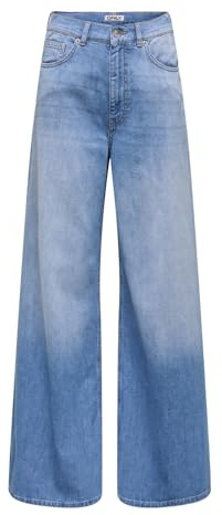 ONLY Damen Blau 26/30 | Weiter Beinschnitt fit, Casual, Bei max. 30 grad waschen