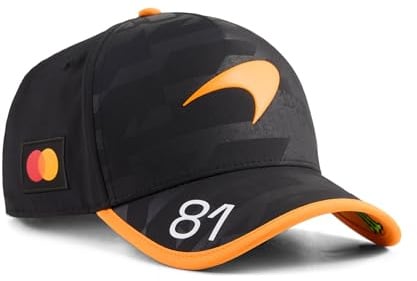 PUMA McLaren F1 Oscar Piastri 1000. GP 2026 Kappe – Orange – Einheitsgröße | Offizielle lizenzierte Replica-Sammlung, Gestartet, um mit McLarens 1000. GP zusammenzufallen