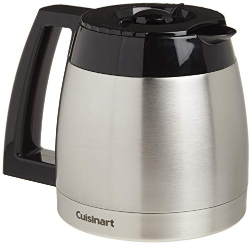 Cuisinart DGB-600RC DCG-600RC 10-Cup Replacement Thermal Carafe with Lid, Stainless Steel