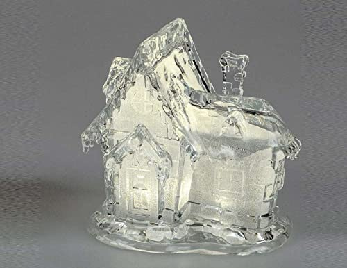 formano LED Deko Haus Winterhaus H. 16cm aus Acryl mit Licht W25