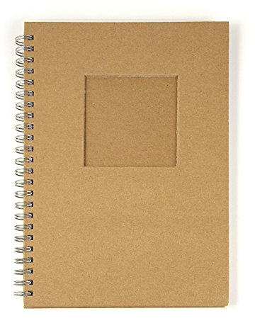 Rayher Notizbuch, mit Passepartoutstanzung,HF, Quadrat, DIN A6, 60 Blatt, 100 g/m, 8160400