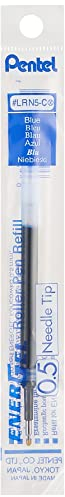 Pentel Refill Ink for EnerGel Liquid Gel Pen, 0.5mm, Needle Tip, Blue Ink, 1-Pack (LRN5-C)