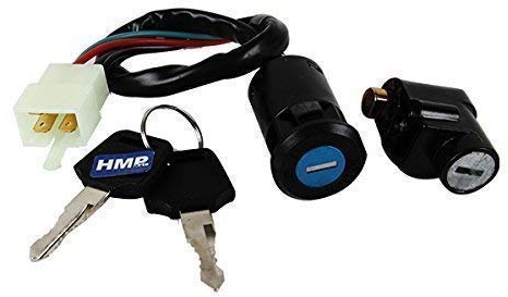 Hmparts Cerradura de Encendido Set con Dispositivo Antirrobo Quad Atv Jingling Shineray Lyda Bashan