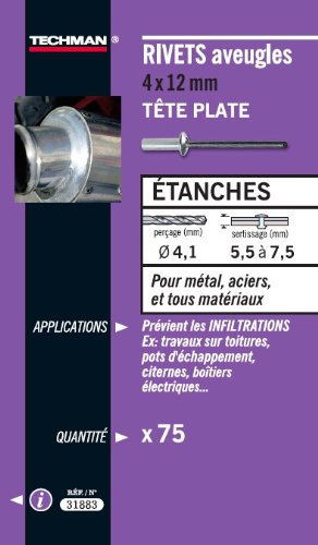 RIVETS ETANCHES 4,8X12 (50)