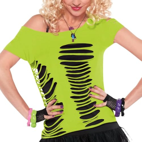 Amscan !No Amzn Dtls - (LL) Adult Ladies Ripped T-Shirt - Problem, 6