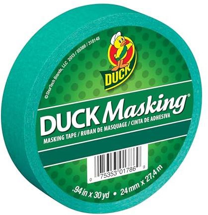 Duck Masking 240820 Abdeckband, Grün, 2,4 cm x 27,7 m