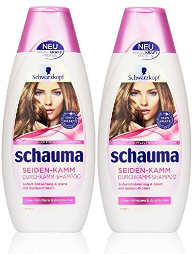 Schauma Seiden-Kamm Durchkämm-Shampoo, 2er Pack (2 x 400 ml)