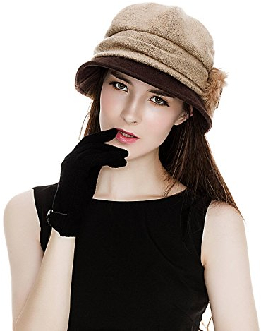 Comhats Fischerhut für Damen Winter Mütze Bucket Hut Winterhut Fedora Hut Frauen kambel