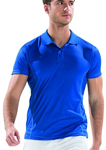 Asioka 08/13 Polo Técnico Liso de Manga Corta, Unisex Adulto, Royal, XL