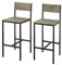 SoBuy FST53X2 Lote de 2 taburetes con Respaldo,Taburete de Bar, Capacidad hasta 100 Kg,H95cm, ES (2 Taburetes-1)