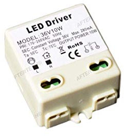 Aftertech® MICRO ALIMENTATORE TRASFORMATORE LED 36V 10W 36VOLT TENSIONE COSTANTE 220V B4C7