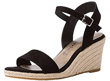 Tamaris Damen 1-1-28300-24 Sandale, Schwarz, 40 EU
