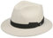 LIERYS White Patterson Traveller Wollhut - Weißer Hut - Eleganter Filzhut mit Ripsband - Unisex - Herbst/Winter - Made in Italy weiß 59 cm