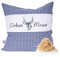 SHD Zirbenkissen Dekokissen mit Zirbenholz Alpen 100% Baumwollekariert, Decorative, natürlich duftend, Hirschprint Vichy Geschenk Frauen (Blau Kariert, 30 x 30 cm)