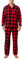 LAPASA 100% Cotone Flanella Completo Pigiama da Uomo a Quadri con Tasche e Coulisse, Set Maglia & Pantaloni M95 M Multicolore