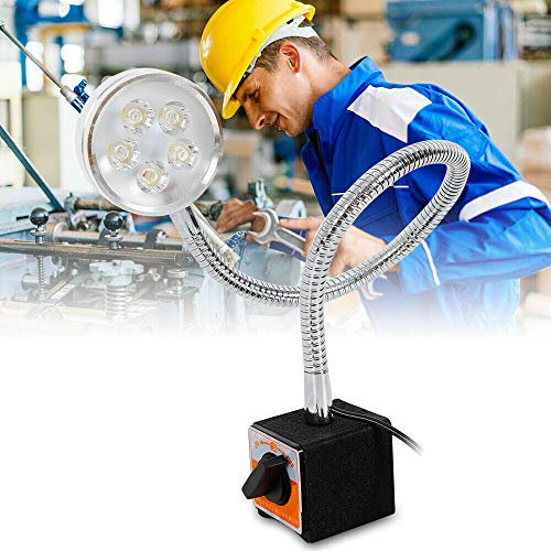 5W CNC Maschinenlampe Magnetische Schwanenhals LED Arbeitsleuchte Flexibel Licht,Maschinenlampe mit Magnetfuß