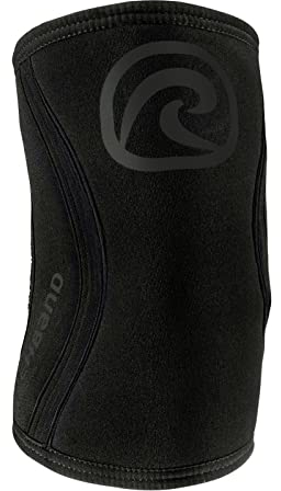 Rehband Ellenbogenbandage aus 5mm SBR/Neopren, Ellenbogen Sleeve für Kraftsport, anatomisches Design, rutschfest & enganliegend für Damen & Herren, Farbe:Carbon/Schwarz, Größe:L