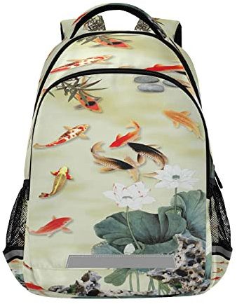 KAAVIYO Jugar A La Piscina De Peces Relajarse Niños Mochila Escolar Mochilas Escolares para Estudiante Niñas