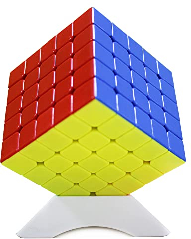Oostifun OJIN Yongjun YJ MGC5 5x5 M Würfel YJ MGC 5 5x5x5 Würfelpuzzle MGC M Puzzlewürfel Glattes Puzzle mit einem Würfelstativ (Multi Color)