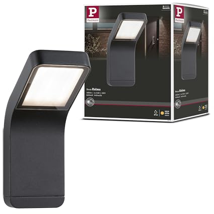 Paulmann 94744 LED Außenleuchte Wandleuchte Kulma seewasserresistent IP44 90x174mm 3000K 7,5W 520lm 230V Anthrazit Alu Warmweiß