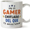 MUGFFINS Tazas para GAMER hombre - En Español - Todos te advirtieron - 11 oz / 330 ml - Regalo original y divertido