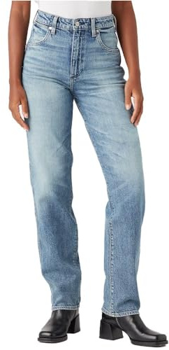 Wrangler Damen Mom Straight Jeans, Tainted Wash, 27W / 30L