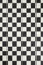 misento PVC Bodenbelag Schachbrettmuster Fliesenoptik Boden Fußboden mit Gesamtdicke von 2,8mm und Nutzschicht 0,2 mm 200 x 350 cm Schwarz-weiß